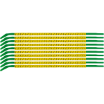 Brady SCNG-09-DIAGONAL cable marker Black, Yellow Nylon 300 pc(s)