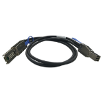 QNAP CAB-SAS30M-8644-8088 Serial Attached SCSI (SAS) cable 39.4" (1 m) Black, Metallic