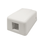 4Cabling Single Keystone Surface Mount Box