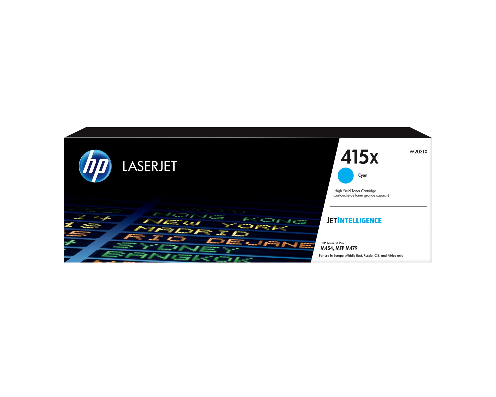 HP W2031X/415X Toner cartridge cyan. 6K pages ISO/IEC 19798 for HP E 4