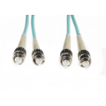 4Cabling 10m ST-ST OM3 Multimode Fibre Optic Cable: Aqua