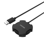 UNITEK Y-2178 interface hub USB 2.0 480 Mbit/s Black