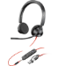 POLY Blackwire 3325 Stereo Microsoft Teams Certified USB-C Headset +3.5mm Plug +USB-C/A Adapter