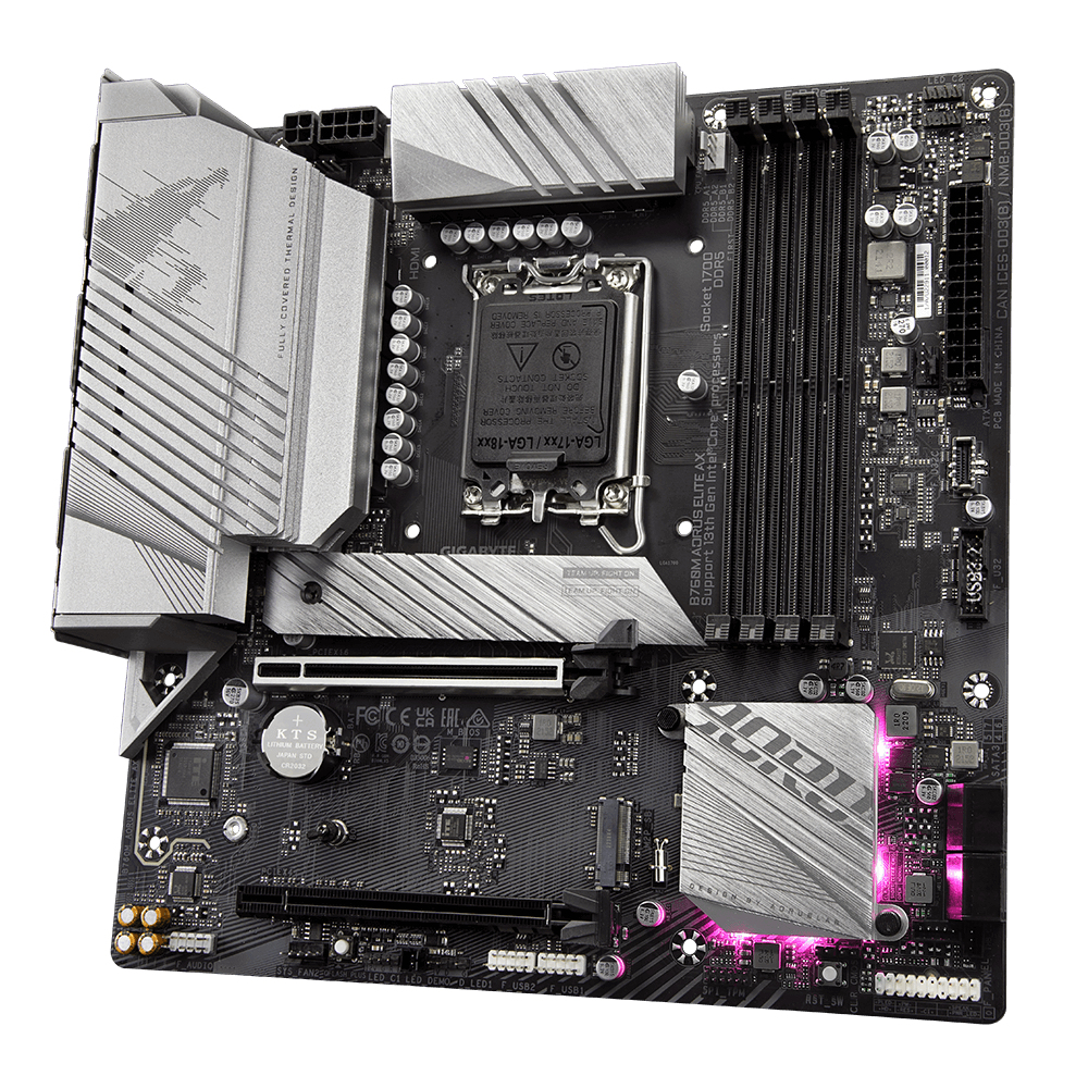 Image of Gigabyte B760M AORUS ELITE AX motherboard Intel B760 LGA 1700...