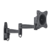 Manhattan Wall Mount for TV & Monitors (Full Motion), For screens 13" to 27", VESA compatability: 75x75mm and 100x100mm - check the dimensions of the four mounting holes on back of screen to ensure it fits, Max 15kg, Black, Bracket, Lifetime Warranty