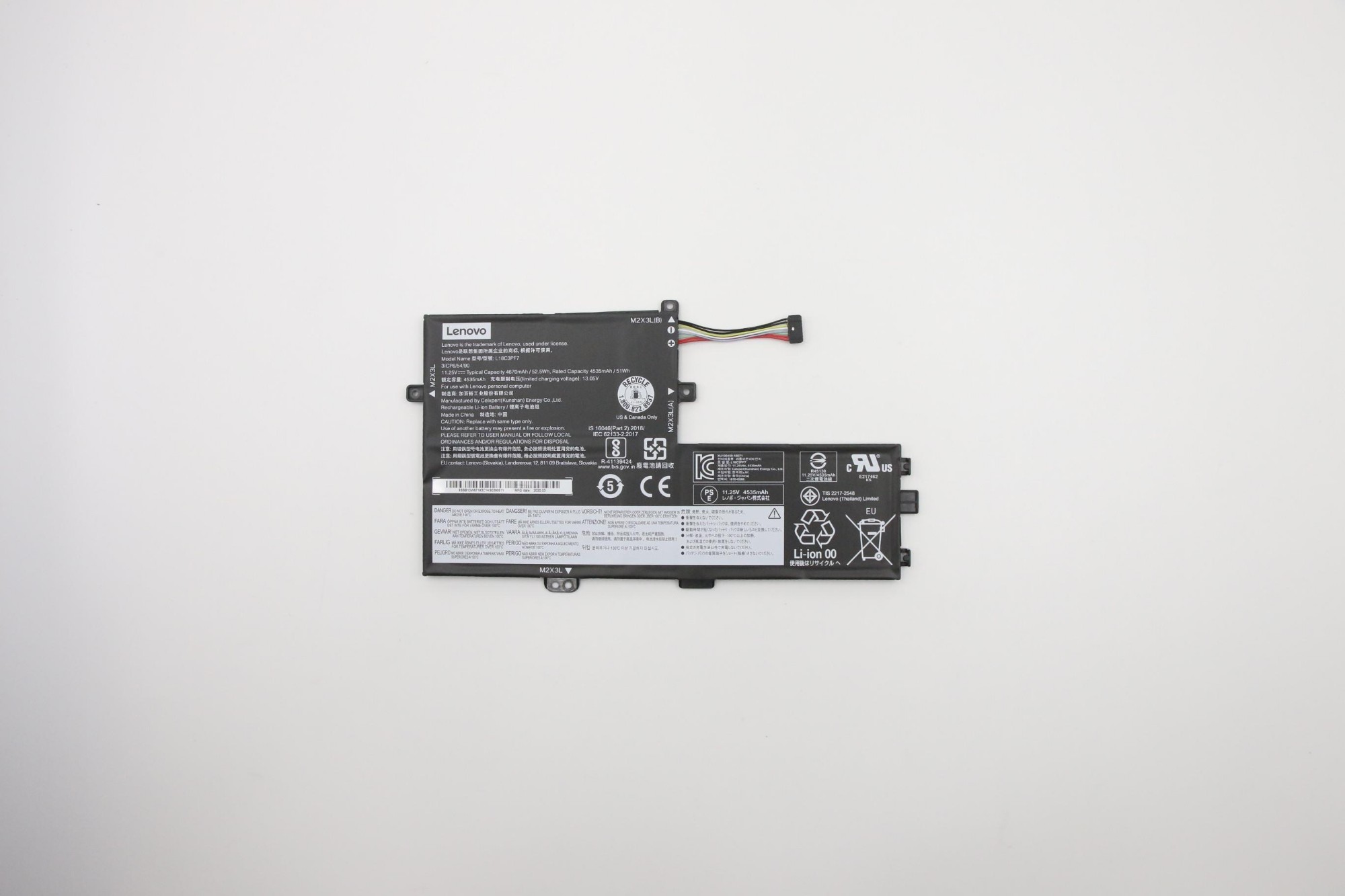 Lenovo 5B10w67289 Laptop Spare Part Battery