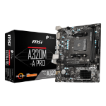 MSI A320M-A PRO motherboard AMD A320 Socket AM4 micro ATX