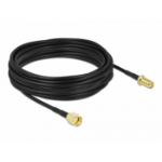 DeLOCK Antenna Cable RP-SMA plug to RP-SMA jack LMR/CFD100 10 m low loss