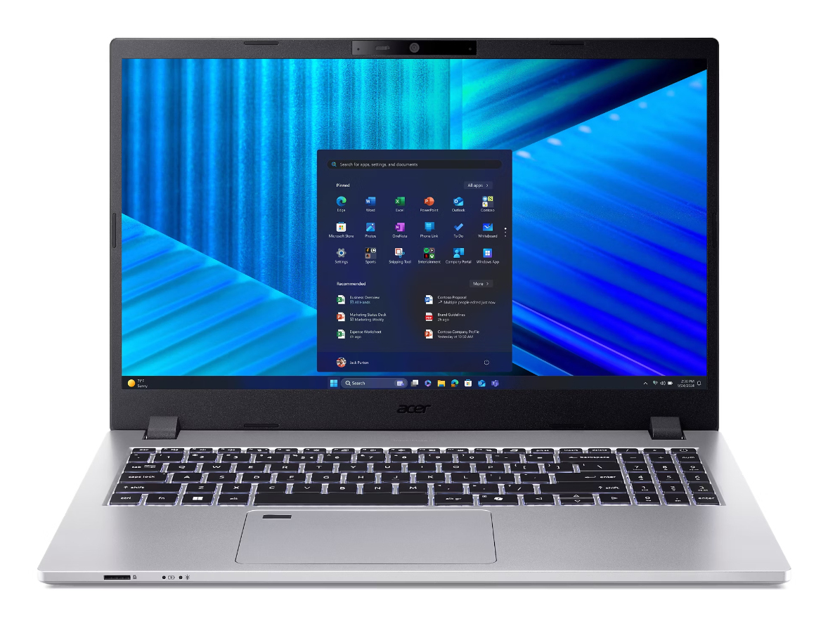 Acer TravelMate P2 TMP215-75-G2-TCO-58LW Intel Core Ultra 5 125H Laptop 39.6 cm (15.6") Full HD 16 GB DDR5-SDRAM 512 GB SSD Wi-Fi 6 (802.11ax) Windows 11 Pro Silver