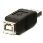 Lindy USB Adapter, USB A Male to B Female