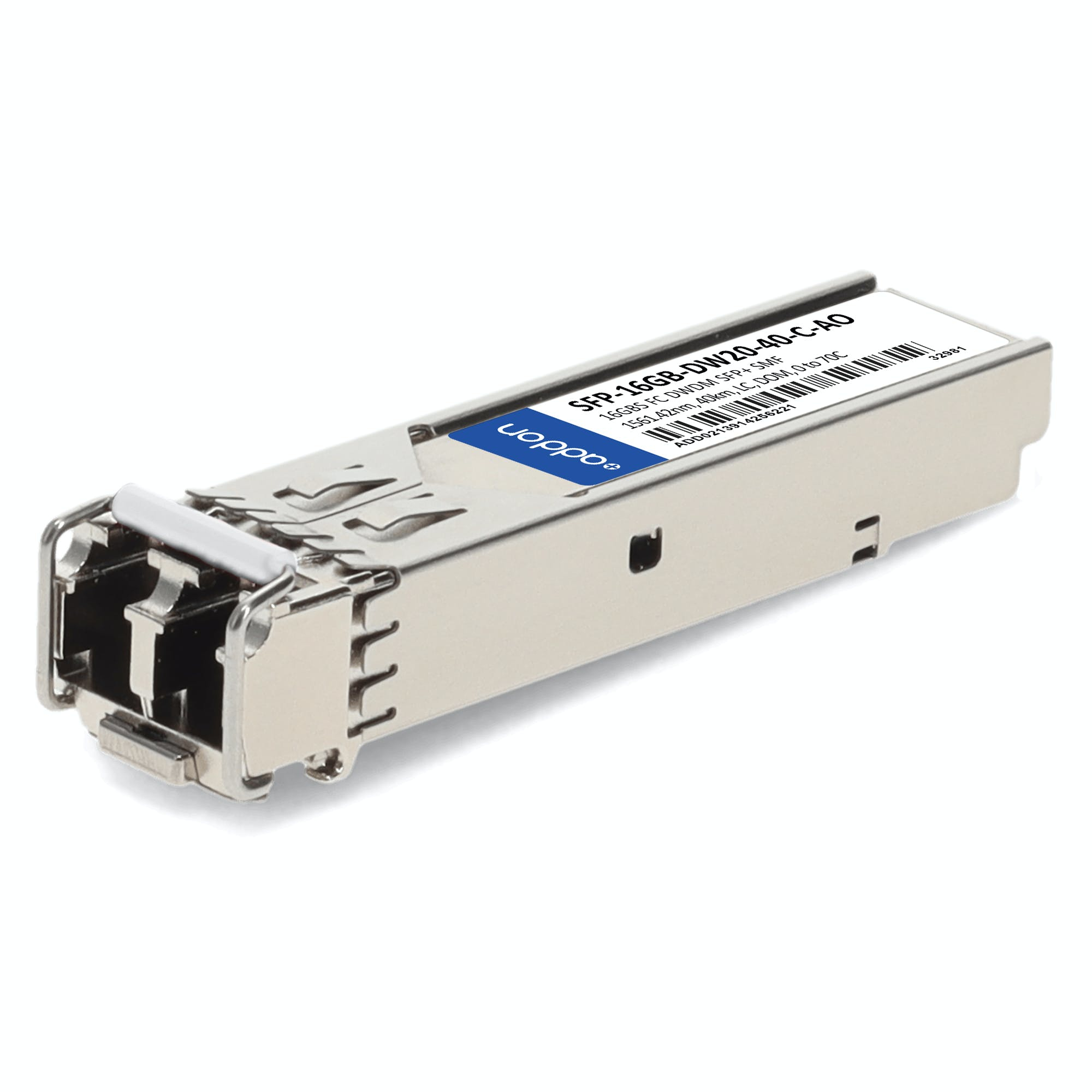 AddOn Networks SFP-16GB-DW20-40-CAO Compatible 16G SFP+ 40 km TAA Compliant Transceiver AddOn Networks SFP-16GB-DW20-40-CAO Compatible 16G SFP+ 40 km TAA Compliant Transceiver