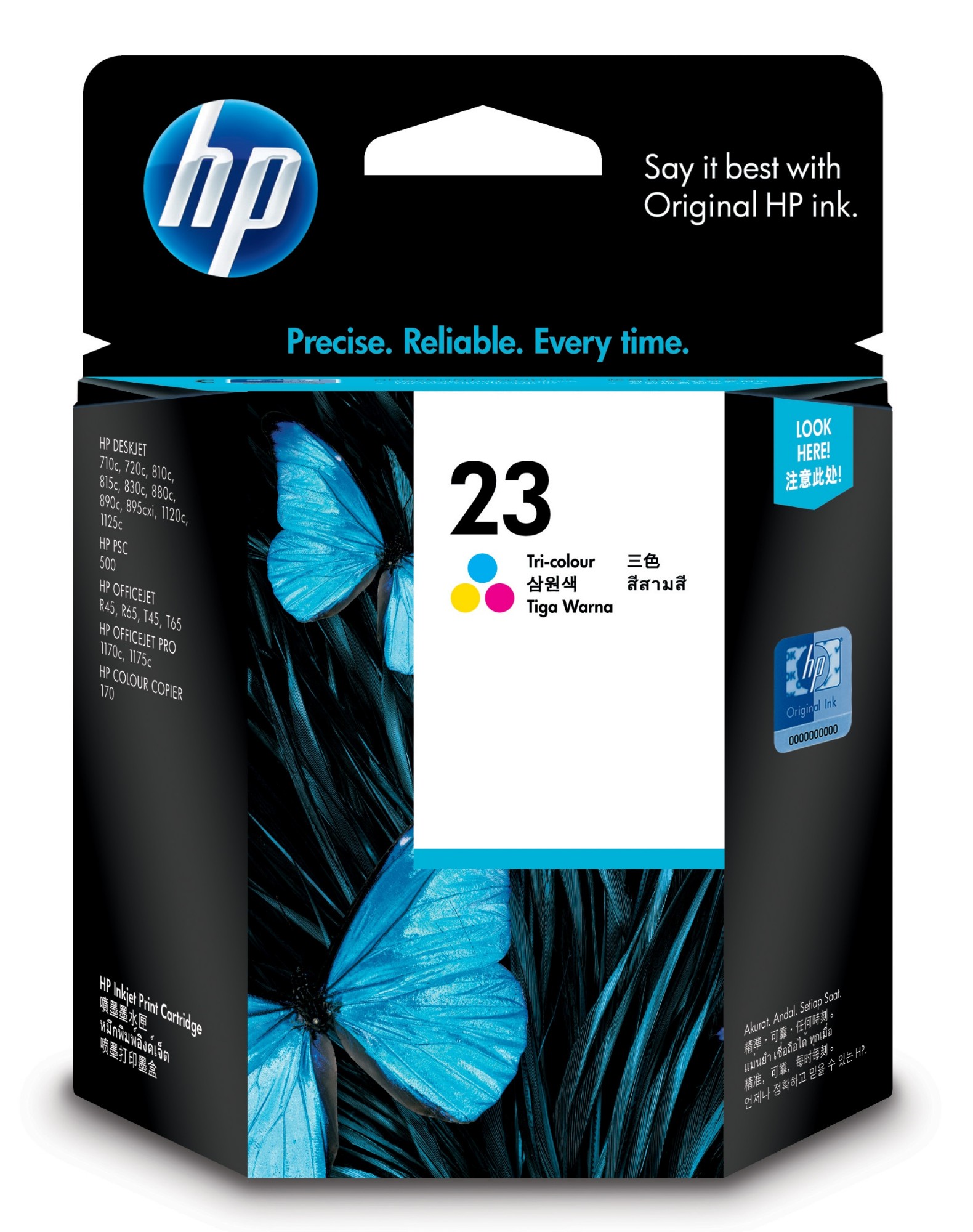 HP Cartucho de tinta original 23 Tri-color