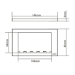 Vision TC3 SURR2G veiligheidsplaatje voor stopcontacten Wit