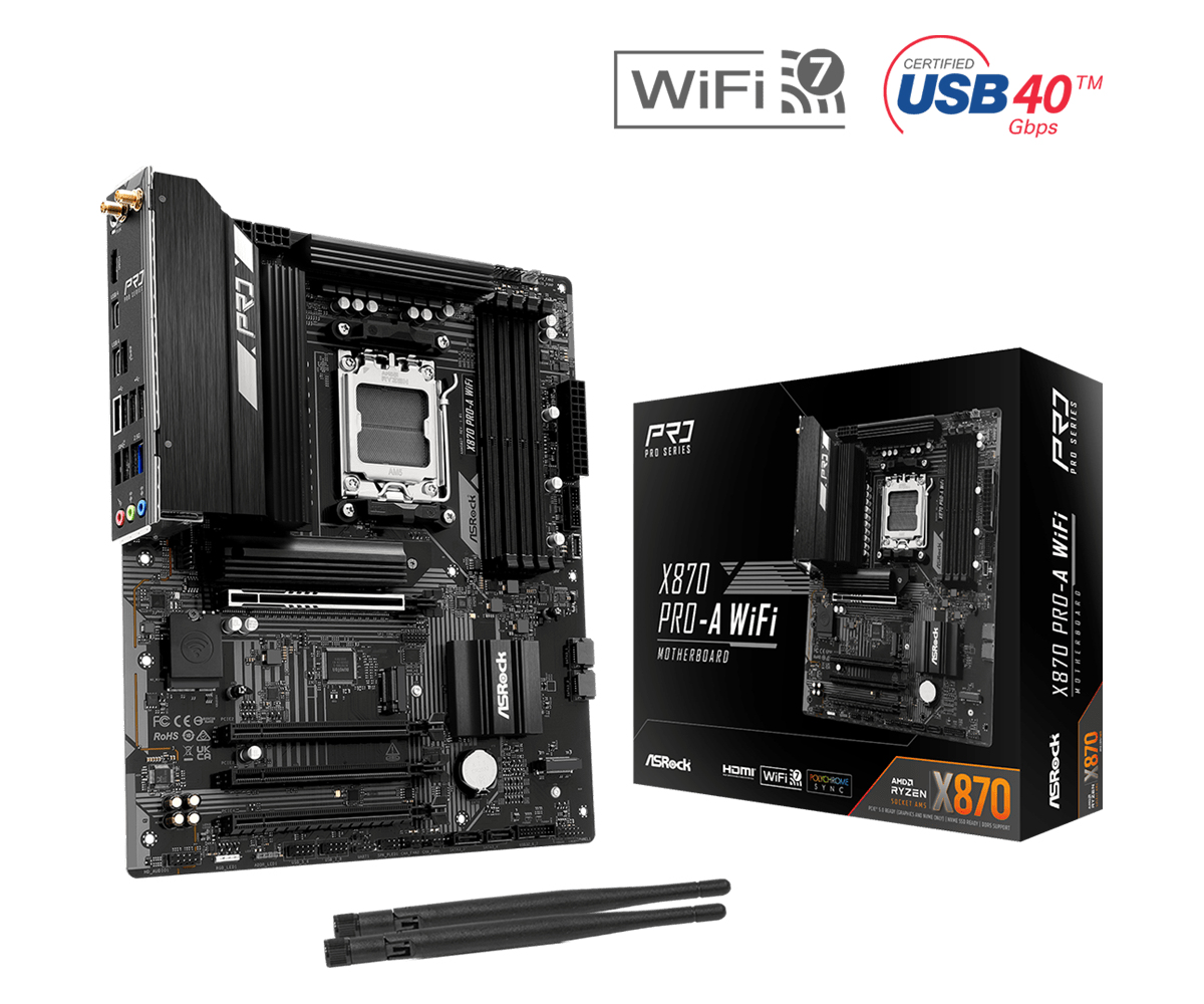 Asrock X870 Pro-A WiFi AMD X870 Socket AM5 ATX