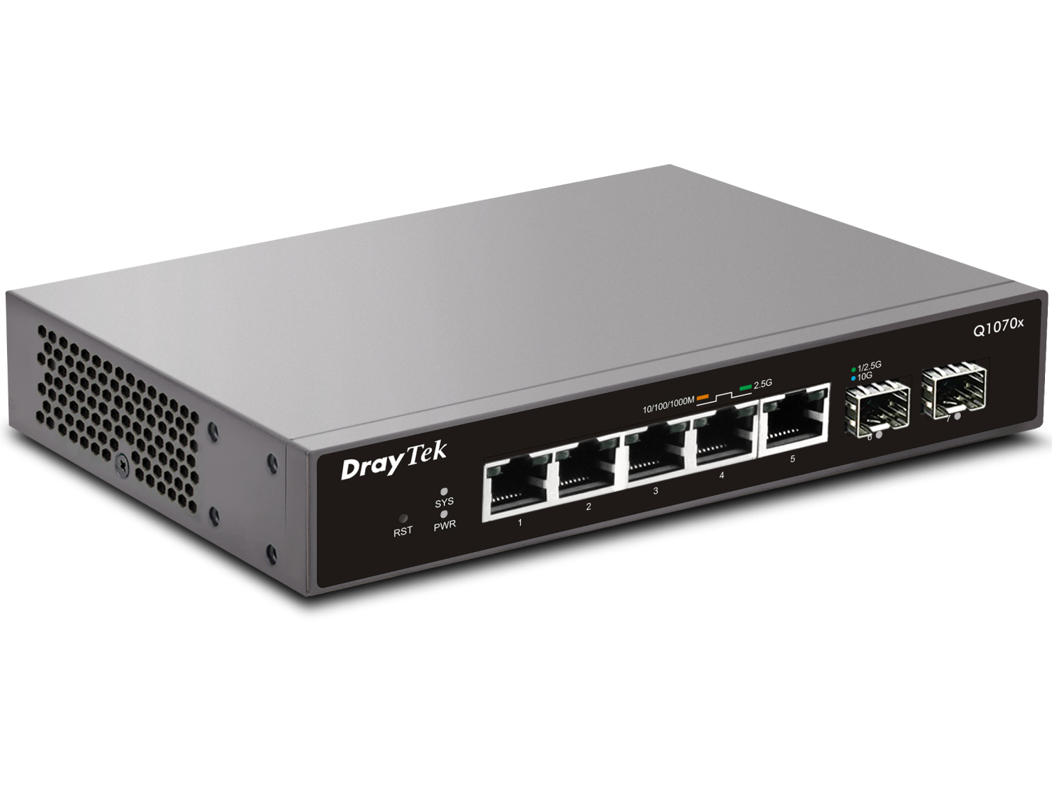 DrayTek VigorSwitch Q1070x Managed L2 2.5G Ethernet (100/1000/2500) Bl