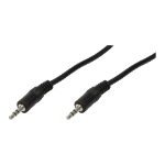 LogiLink 3.5mm - 3.5mm, 2m audio cable Black