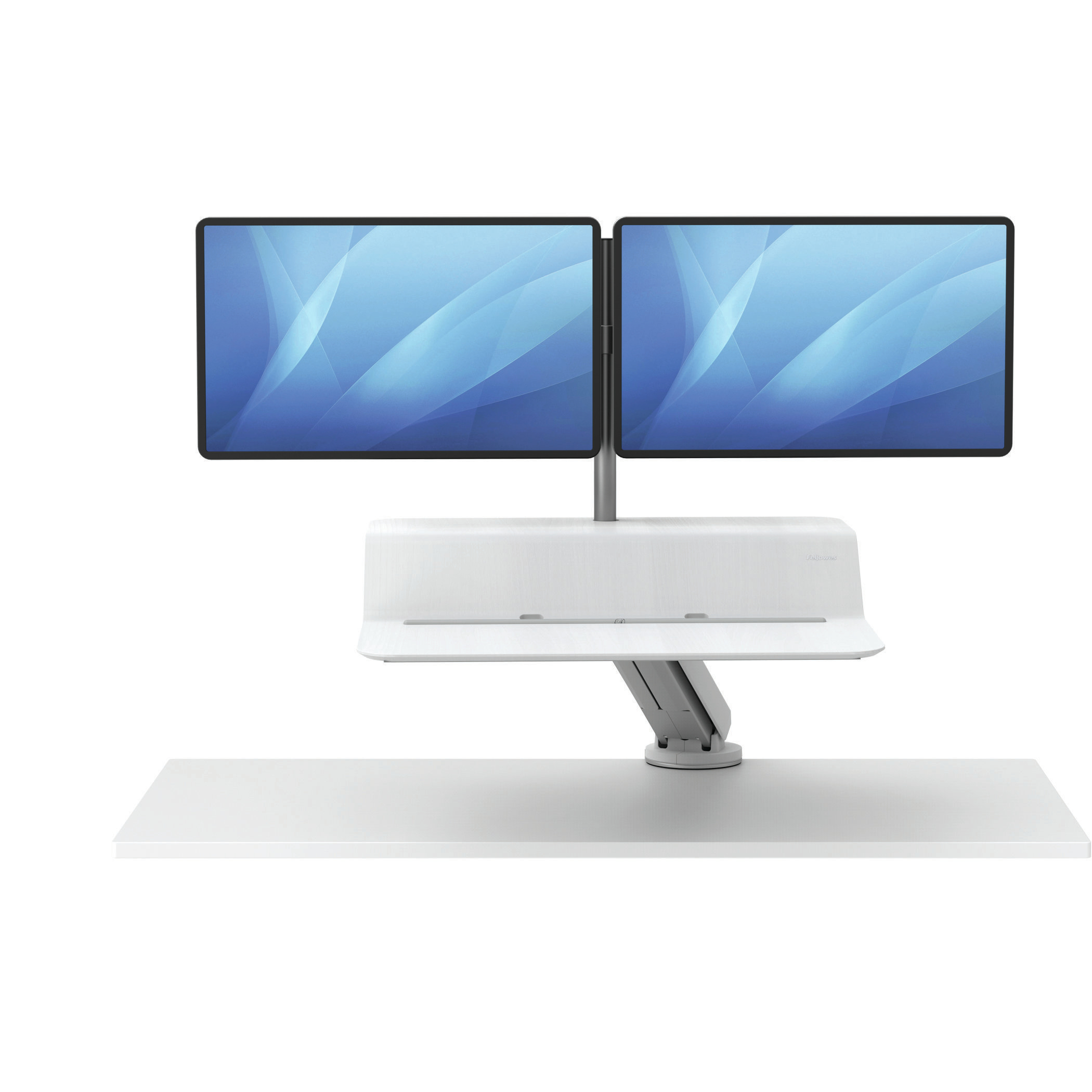 Image of Fellowes Lotus RT Sit-Stand Workstation – Dual White