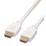 ROLINE HDMI High Speed kabel met Ethernet, whit 10,0m