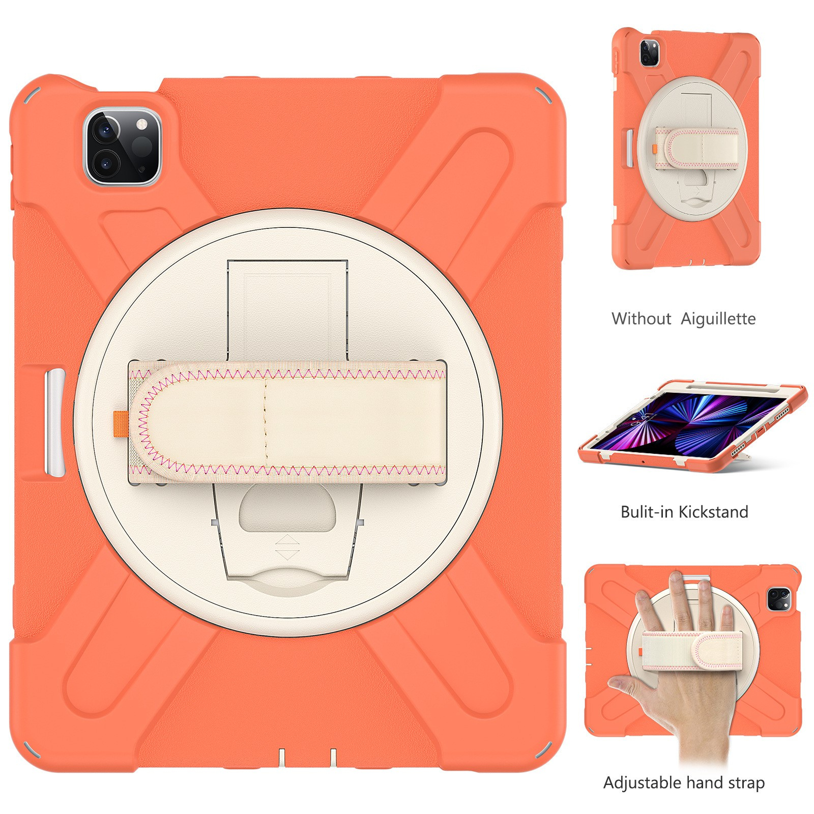 iPad Air 11 M2 2024 M3 2025 M4 2026 Wolverine Case with Screen orange thumbnail