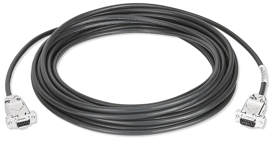 Extron 232/2 serial cable Black 0.6 m RS-232