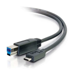 C2G 2m USB 3.1 Gen 1 USB Type C to USB B Cable M/M â€“ USB C Cable Black