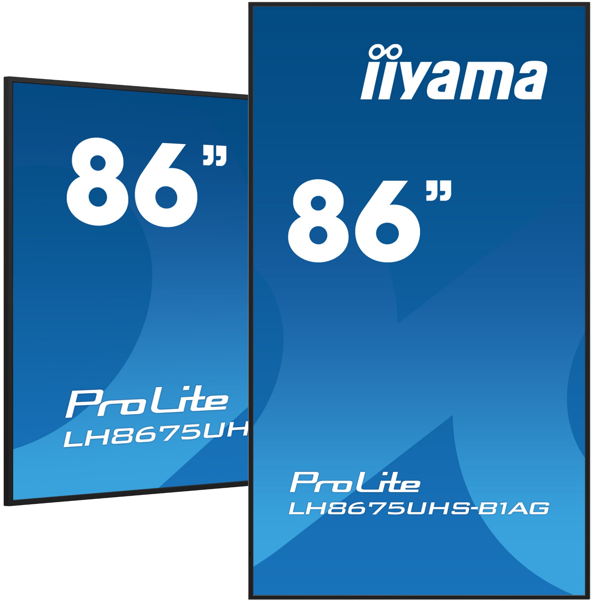 iiyama 86" 4K UHD Professional Digital Signage 24/7 display featu