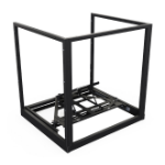 B-Tech Stackable Heavy Duty Projector Floor Mount with Pull-out Service Tray