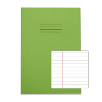Rhino A4 Exercise Book 80 Page Ruled F8M Light Green (Pack 50) - VEX668-1205-4 DD