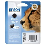 Epson C13T07114011/T0711 Ink cartridge black, 245 pages ISO/IEC 24711 7.4ml for Epson Stylus BX 310/600/D 120/D 78/S 20