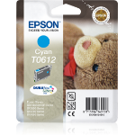 Epson C13T06124020/T0612 Ink cartridge cyan Blister, 250 pages/5% 8ml for Epson Stylus D 68