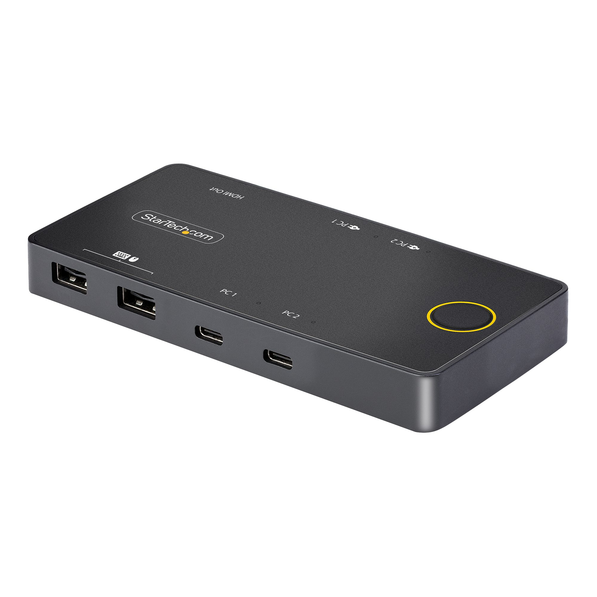 Image of StarTech.com 2-Port USB-C KVM Switch, Single-4K 60Hz HDMI Monitor,...