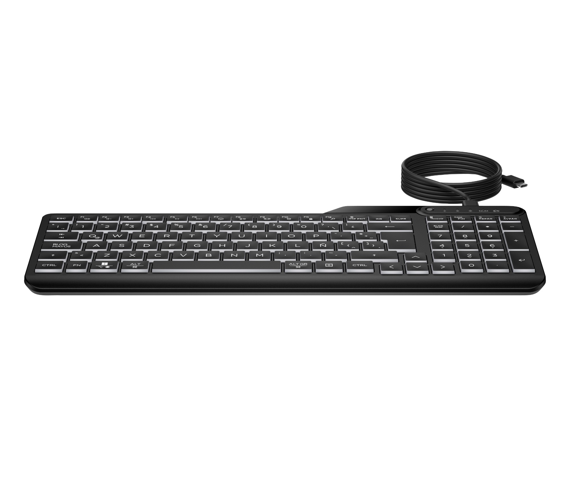 HP 400 Backlit Wired Keyboard