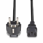 Lindy 30336 electriciteitssnoer Zwart 3 m CEE7/7 C13 stekker