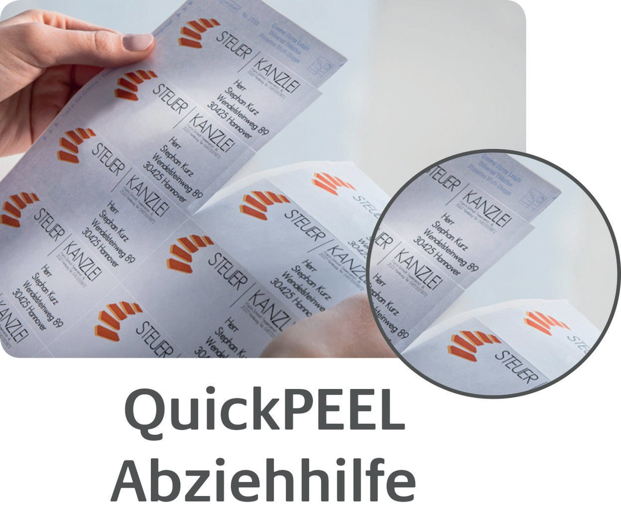 Avery L7567-25 self-adhesive label Rounded rectangle Permanent Transparent 25 pc(s)
