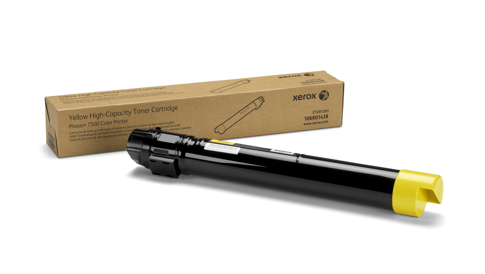 Image of Xerox 106R01438 Toner yellow, 17.8K pages/5% for Xerox Phaser 7500