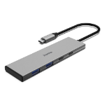 Hama 00200147 interface hub USB Type-C 10000 Mbit/s Grey