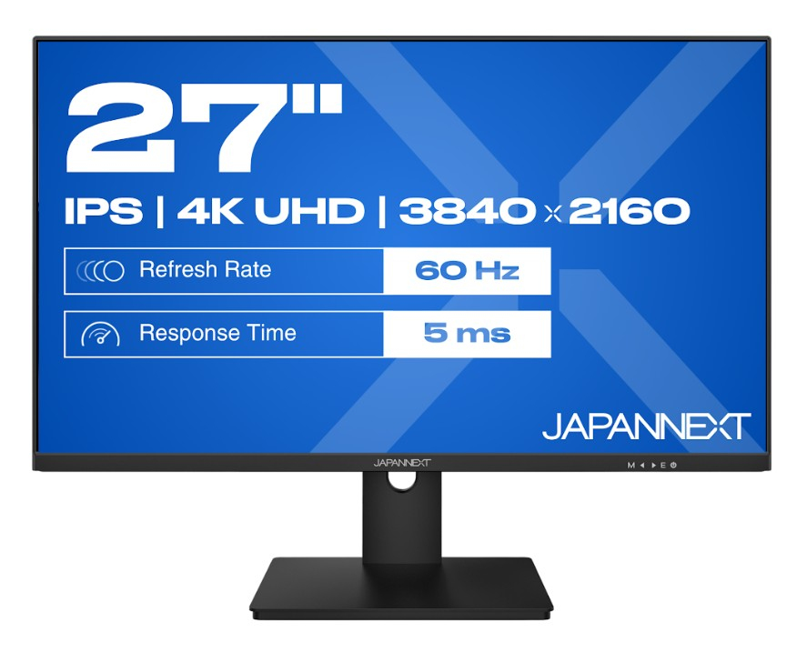 JAPANNEXT JN-IPS270UHD60F computer monitor 68.6 cm (27") 3840 x 2160 pixels 4K Ultra HD LED Black