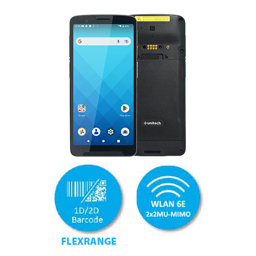 EA660 WIFI-Only + 2D FlexRange Engine: Android 13,  GMS and AER,  2D FlexRange (SE55),  6G/128GB,  WLAN 6E,  2x2 MU-MIMO,  Bluetooth 5.2,  1.5m drop,  IP67,  including 5000mAh battery and USB 3.0  type C cable.  Optional: Hand strap and Quick Charge thumbnail