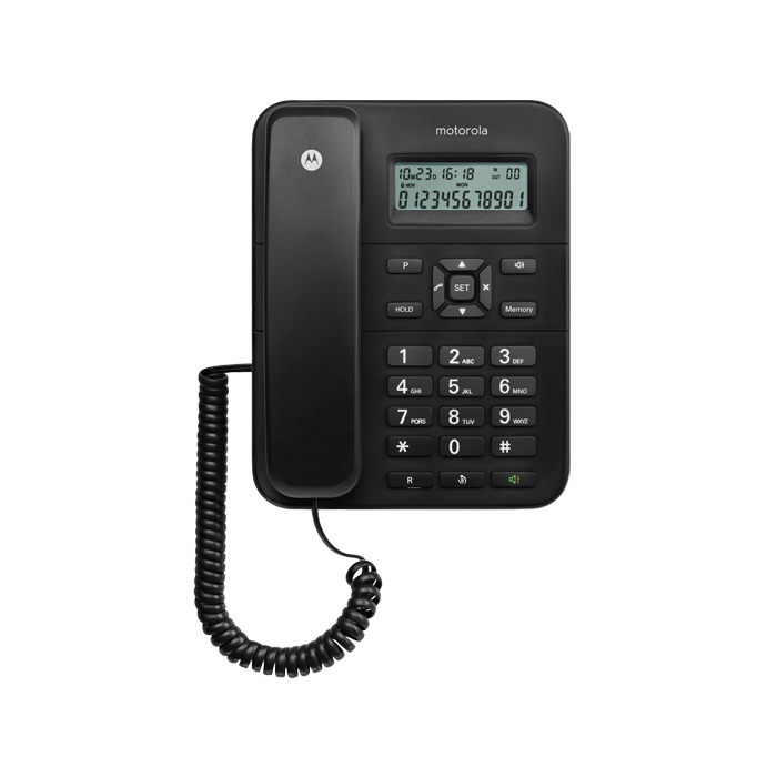 Image of Motorola CT202 Analog telephone Caller ID Black