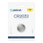 Platinet Battery Type CR2032 (1 pack), 3 year warranty, Blister packaging