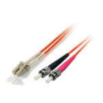 Equip LC/ST Fiber Optic Patch Cable, OS2, 15m