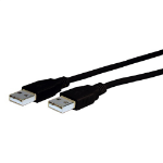Comprehensive USB A, M/M, 3m USB cable 118.1" (3 m) USB 2.0 Black