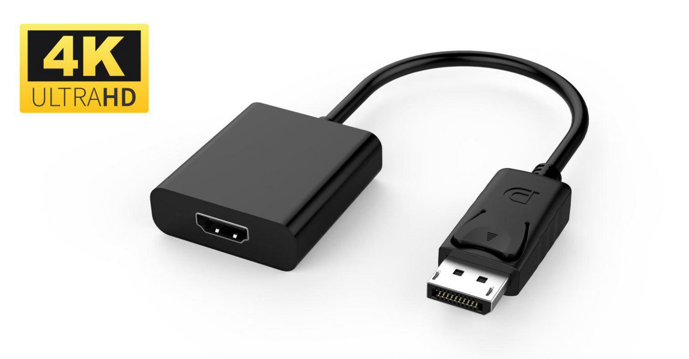 Image of Microconnect Displayport - HDMI M-F 0.15 m Black