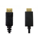 Cables Direct HDPORT-0054K-1M video cable adapter DisplayPort HDMI Black