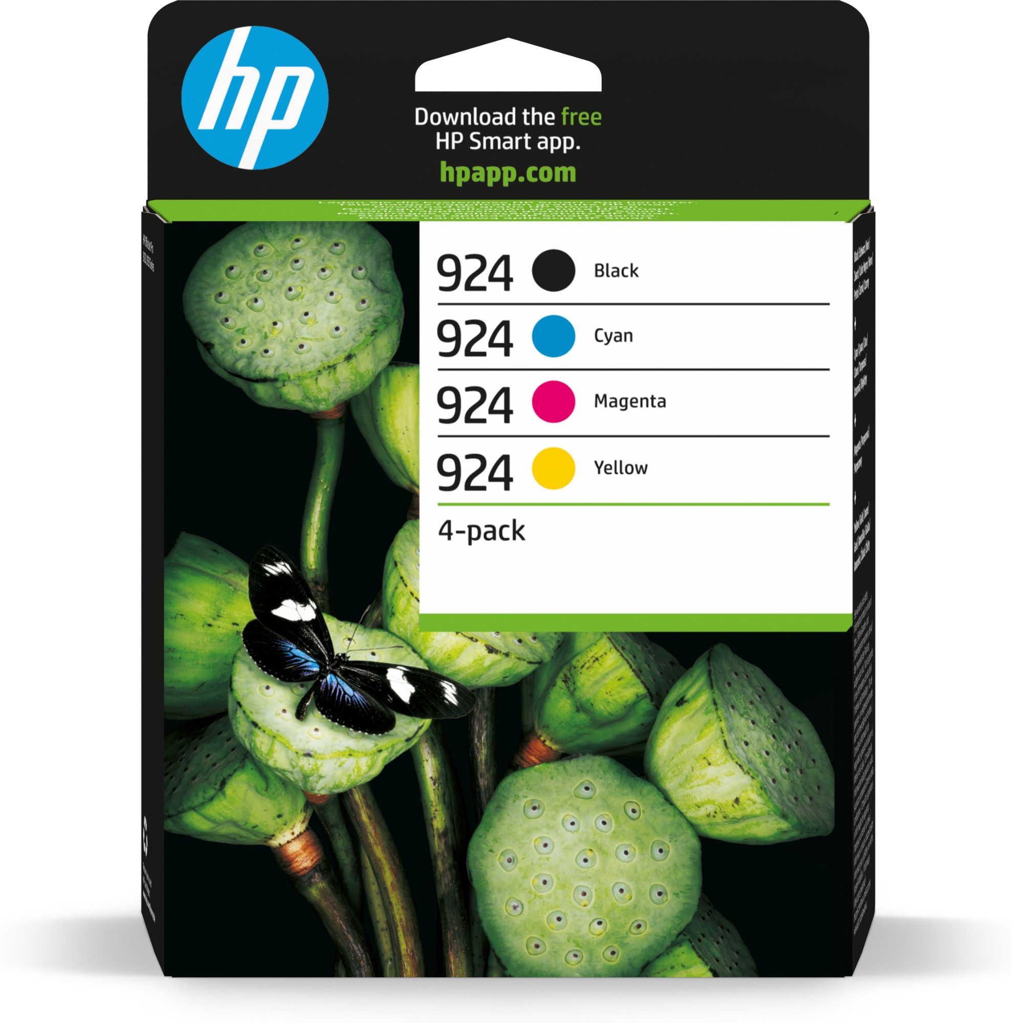 HP 6C3Z1NE/924 Ink cartridge multi pack Bk.C.M.Y 500pg + 3x400pg Pack=