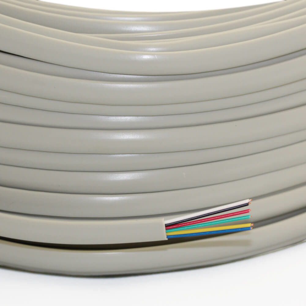 Videk 6 Way Modular Flat Cable 100m Reel