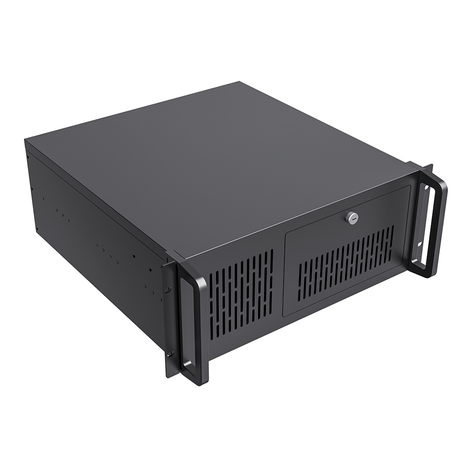 Cit Black 4U Rackmount Server Case 500Mm. Heavy-Duty Industrial Chassis With