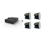 Vivolink Audiopack Subwoofer 6.5 + 4 x premium 40W ceiling speakers (Limited Bundle Pack Offer) Black Wired 110 W