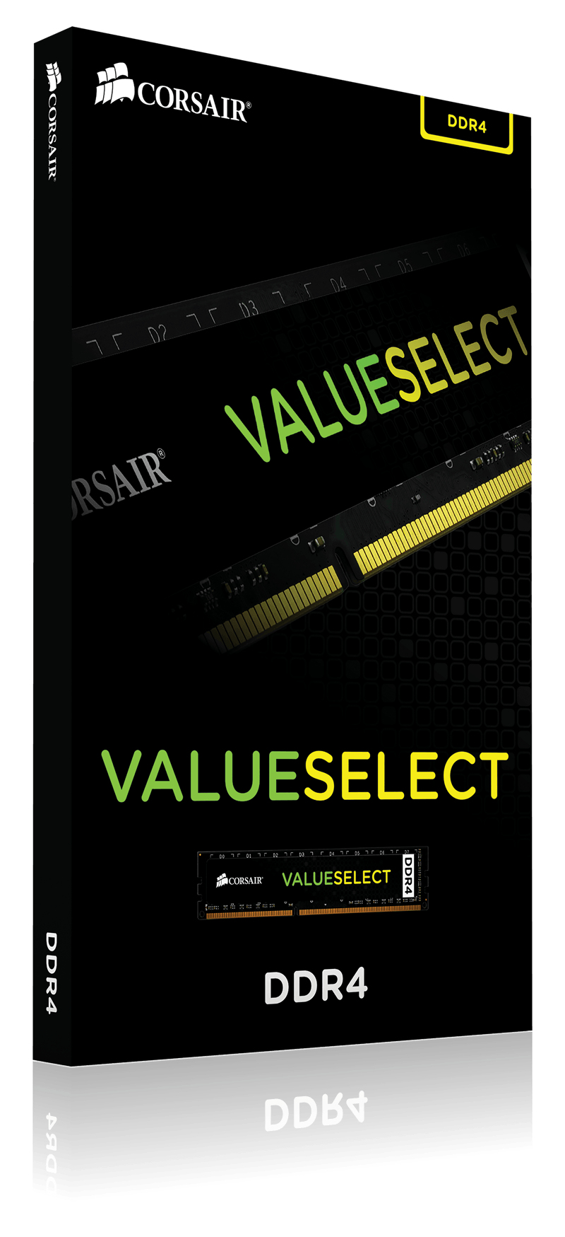 Image of Corsair ValueSelect 4GB, DDR4, 2400MHz memory module 1 x 4 GB