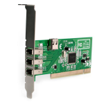 StarTech.com Carte Adaptateur PCI vers 4 Ports FireWire400 1394a 6 Broches